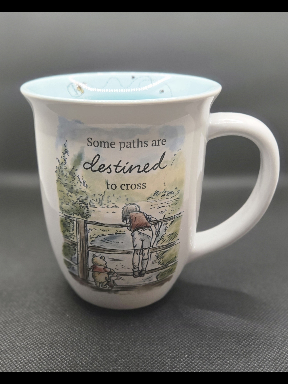 Disney Winnie the Pooh Ceramic Mug with Blue Interior